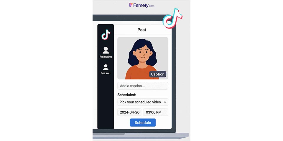 TikTok's native scheduler