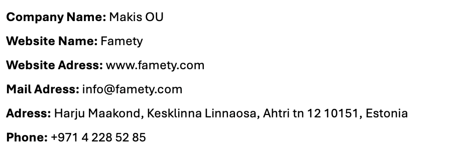Estonia Adresses